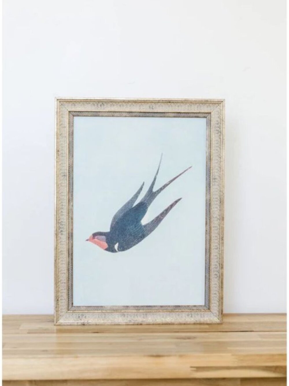 NWT PETAL LANE FRAMED ART Swallow Boraston 5" X 7" 1909 John Maclair